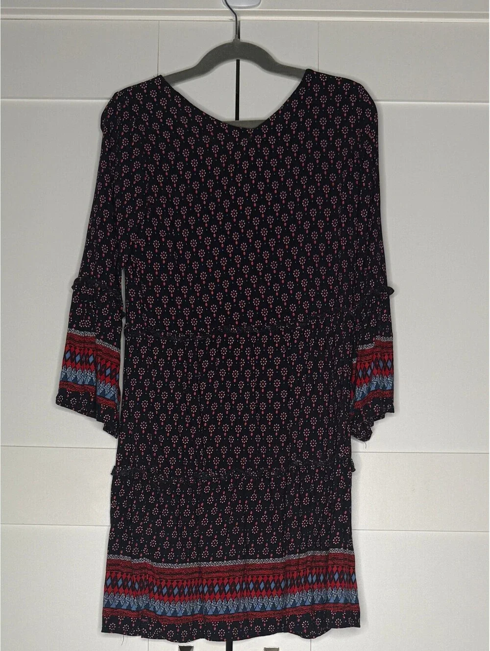 PPLA Girls Boho Border Print Dress Size 7/8